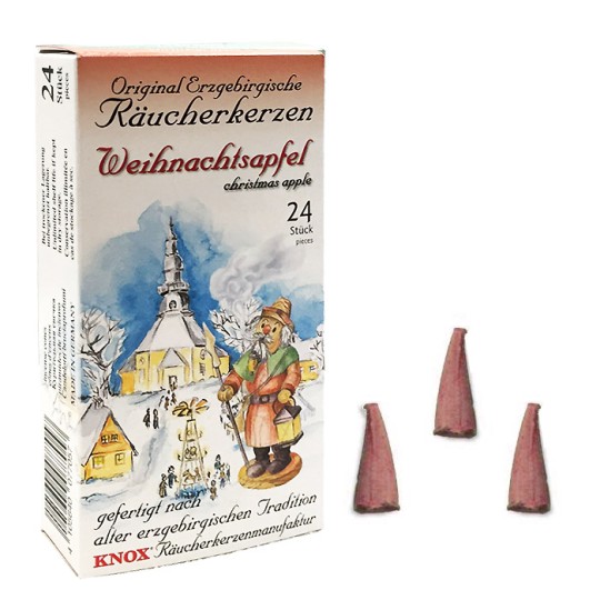 24 Medium Incense Cones in Christmas Apple Scent ~ Special for Christmas ~ Germany